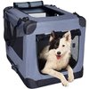 Arf Pets Dog Soft Crate 36 Inch Kennel – Soft Sided 3 Door Folding Travel Carrier APSC0036